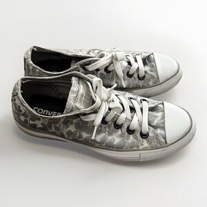 Women’s Converse All Star Leopard OX Low Top Sneakers Size 7 540388F